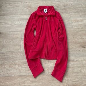 Juicy Couture Hot Pink Fleece Terry Cloth Y2K Jacket Size M